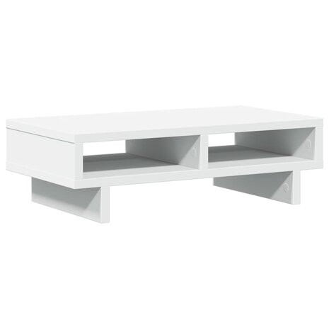 Monitorstandaard 50x27x15 cm bewerkt hout wit 6