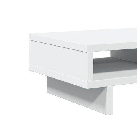 Monitorstandaard 50x27x15 cm bewerkt hout wit 7