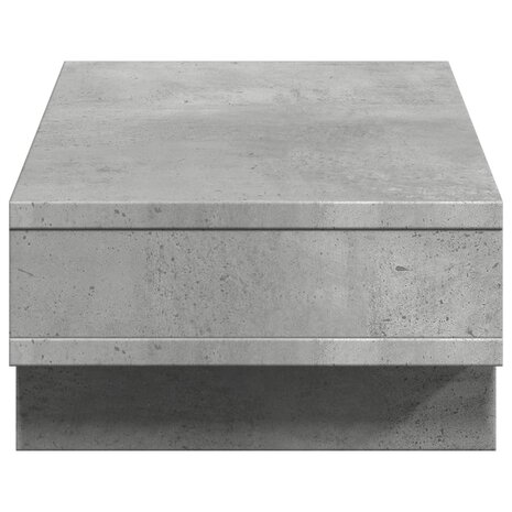 Monitorstandaard 50x27x15 cm bewerkt hout betongrijs 5