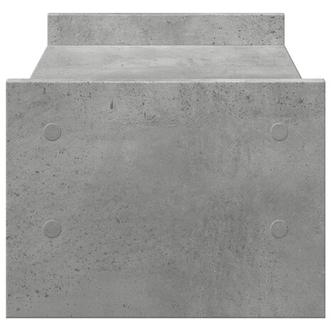 Monitorstandaard 50x27x20 cm bewerkt hout betongrijs 5