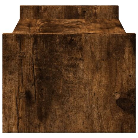 Monitorstandaard 50x27x20 cm bewerkt hout gerookt eikenkleurig 5