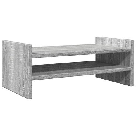 Monitorstandaard 50x27x20 cm bewerkt hout grijs sonoma eiken 2