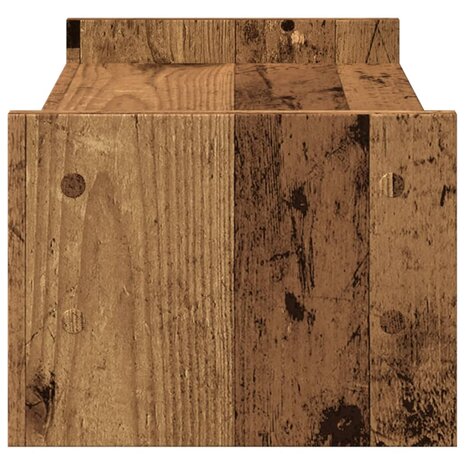 Monitorstandaard 50x27x20 cm bewerkt hout oud houtkleurig 5