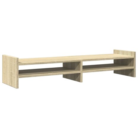 Monitorstandaard 100x27x20 cm bewerkt hout sonoma eikenkleurig 2