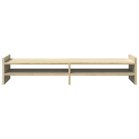 Monitorstandaard 100x27x20 cm bewerkt hout sonoma eikenkleurig 4