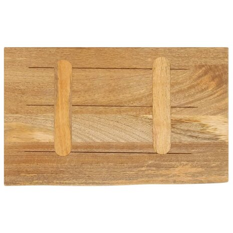 Tafelblad met natuurlijke rand 50x20x2,5 cm massief mangohout 5