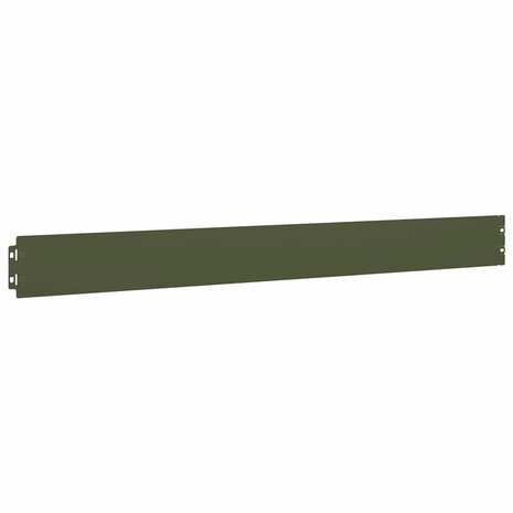 Gazonranden 10 st 10x103 cm koudgewalst staal olijfgroen 4