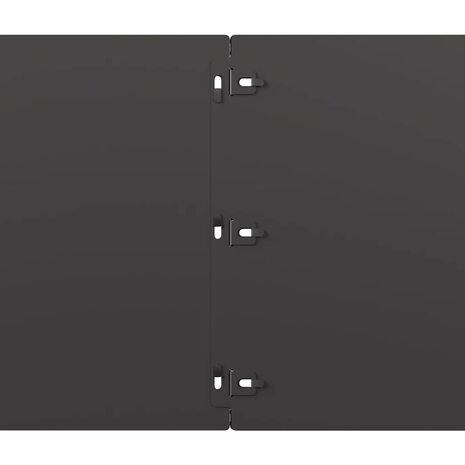 Gazonranden 10 st 25x103 cm koudgewalst staal zwart 7