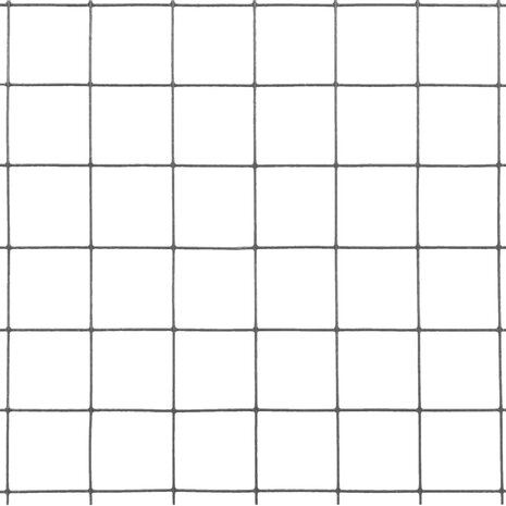 Kippengaas 10x1 m staal met PVC coating grijs 4