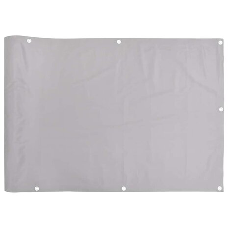 Balkonscherm 500x75 cm PVC grijs 2