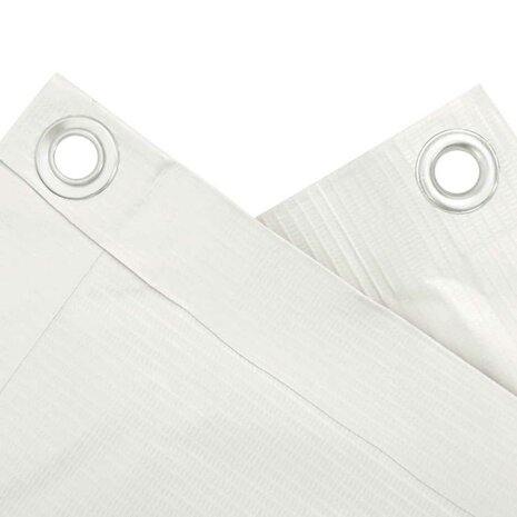 Balkonscherm 500x75 cm PVC wit 4