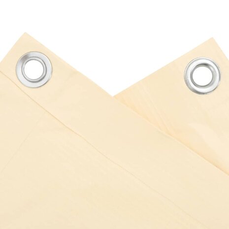 Balkonscherm 500x90 cm PVC crèmekleurig 4