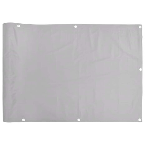 Balkonscherm 300x120 cm PVC grijs 2