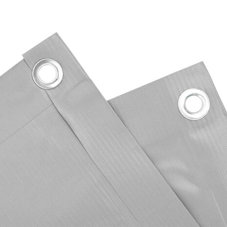 Balkonscherm 300x120 cm PVC grijs 4