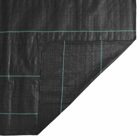 Worteldoek 1x10 m polypropeen zwart 7