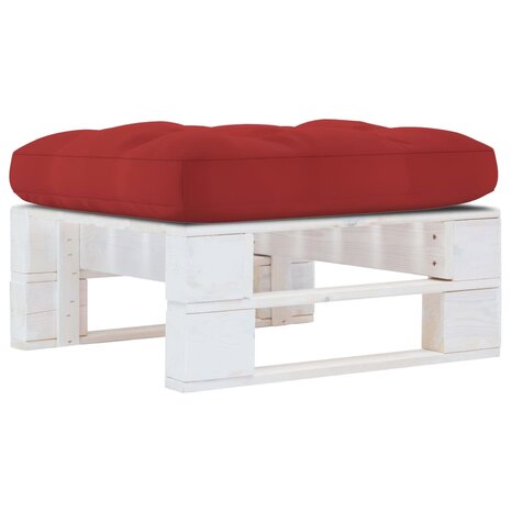 Tuinhocker pallet geïmpregneerd grenenhout wit 1