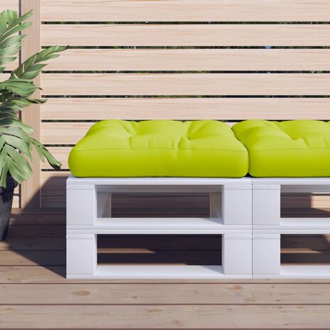 Palletkussen 50x50x12 cm stof heldergroen 1