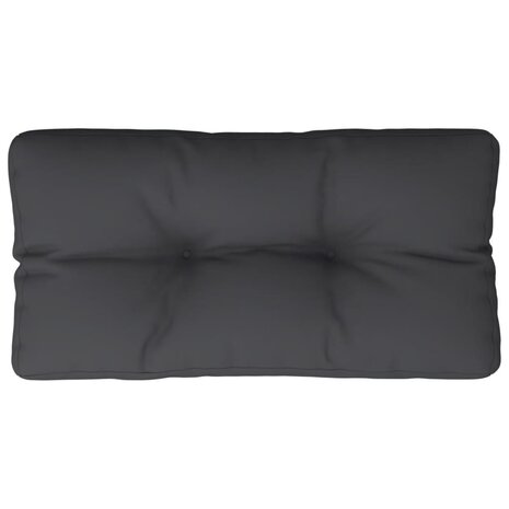 Palletkussen 70x40x12 cm stof zwart 2