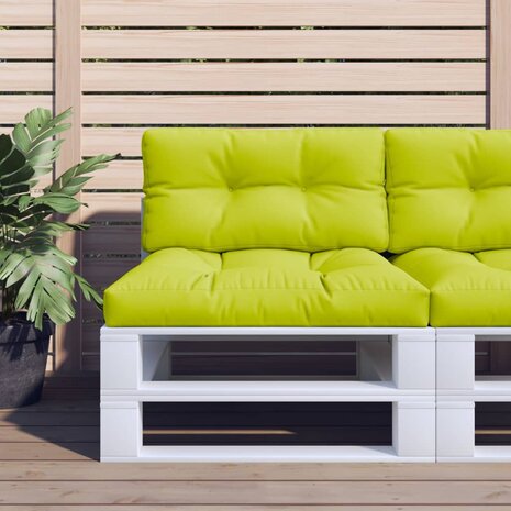 Palletkussen 70x40x12 cm stof heldergroen 1