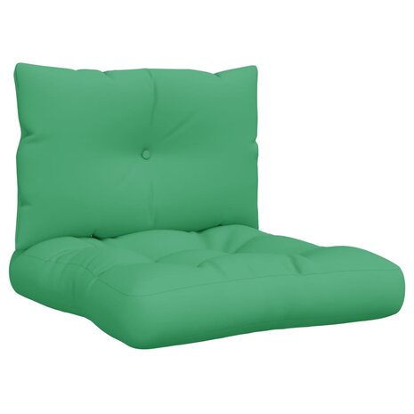 Palletkussens 2 st stof groen 2
