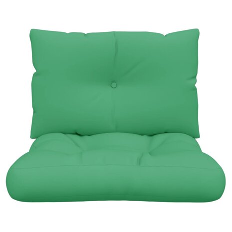 Palletkussens 2 st stof groen 5