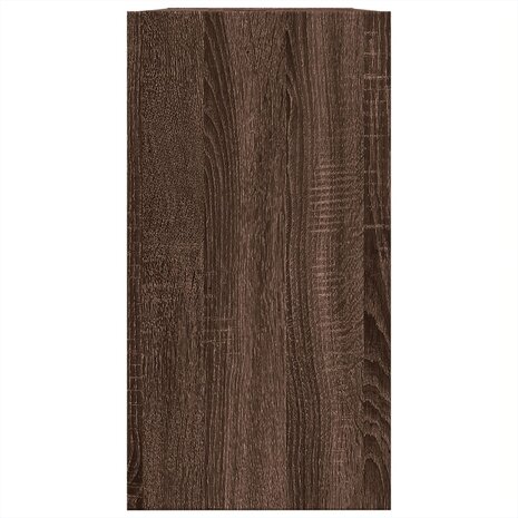 Wastafelkast 63x29x55 cm bewerkt hout bruin eikenkleurigig 6