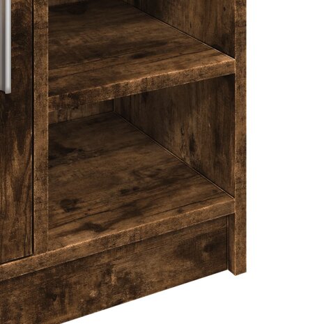 Wastafelkast 63x29x55 cm bewerkt hout gerookt eikenkleurig 9