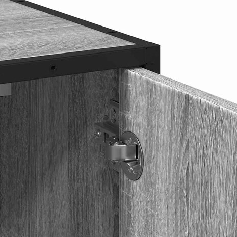 Wastafelkast 65x33x60 cm bewerkt hout grijs sonoma eikenkleurig 9