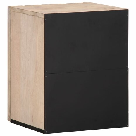 Badkamerwandkast 38x34x48 cm massief mangohout 5