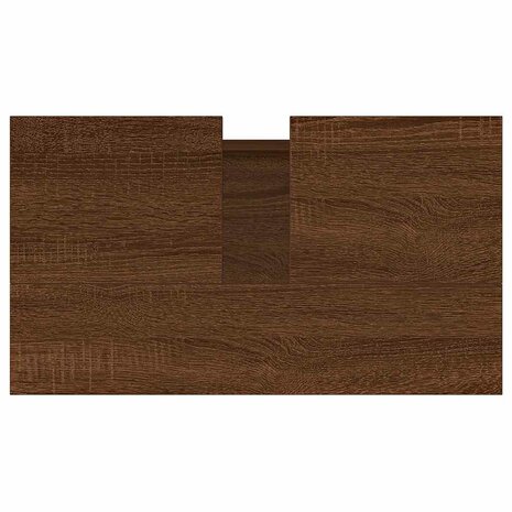 Badkamerkast 58x33x60 cm bewerkt hout bruin eikenkleur 8