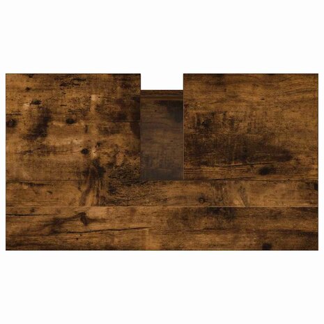 Badkamerkast 58x33x60 cm bewerkt hout gerookt eikenkleurig 8