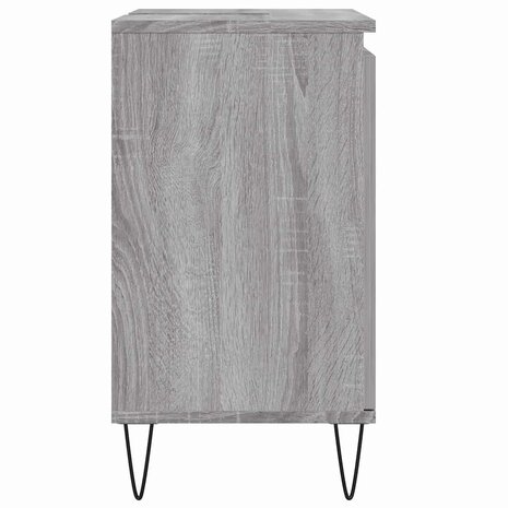 Badkamerkast 58x33x60 cm bewerkt hout grijs sonoma eikenkleurig 6