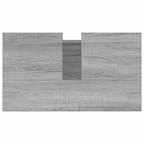 Badkamerkast 58x33x60 cm bewerkt hout grijs sonoma eikenkleurig 8