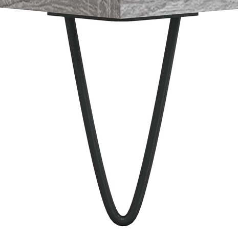 Badkamerkast 58x33x60 cm bewerkt hout grijs sonoma eikenkleurig 9