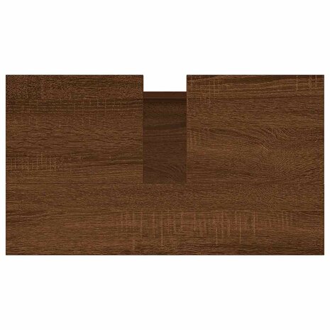 Badkamerkast 58x33x60 cm bewerkt hout bruin eikenkleur 8