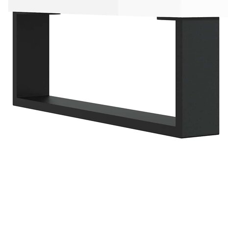 Badkamerkast 58x33x60 cm bewerkt hout hoogglans wit 9