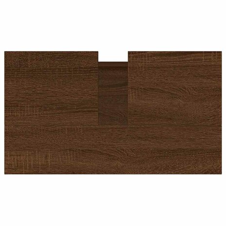 Badkamerkast 58x33x60 cm bewerkt hout bruin eikenkleur 8