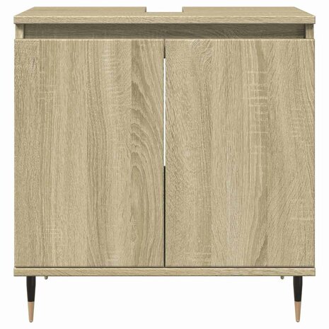 Badkamerkast 58x33x60 cm bewerkt hout sonoma eikenkleurig 3