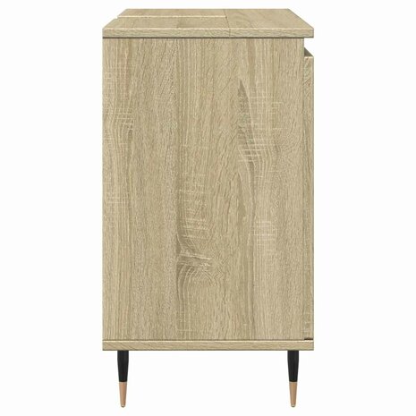 Badkamerkast 58x33x60 cm bewerkt hout sonoma eikenkleurig 5