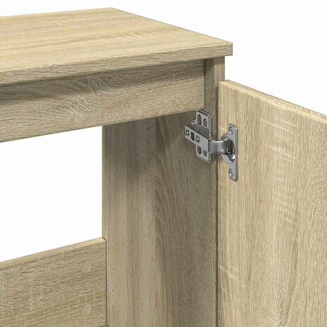 Badkamerkast 58x33x60 cm bewerkt hout sonoma eikenkleurig 8