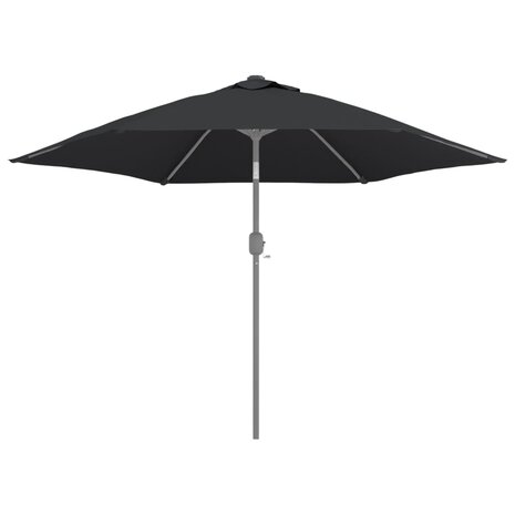 Vervangingsdoek voor parasol 300 cm zwart 4