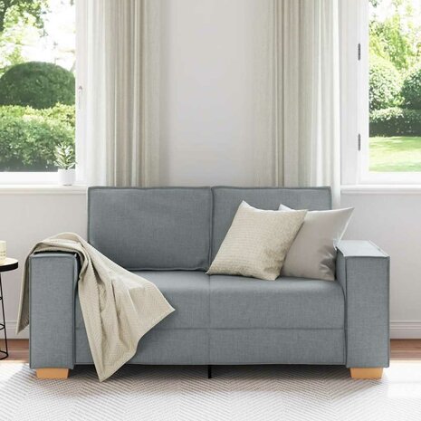 2-zitsbank Lichtgrijs 120 cm Stof 3