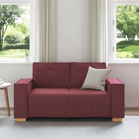 2-zitsbank Wijnrood 120 cm Stof 3