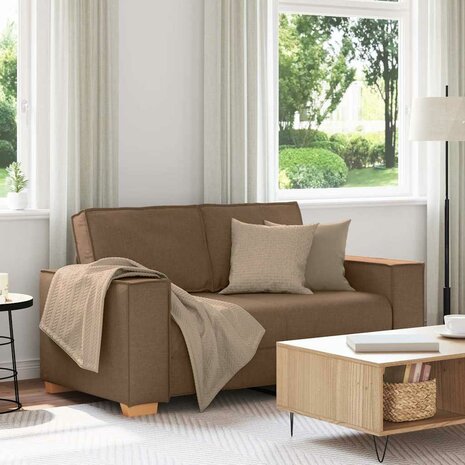 2-zitsbank Bruin 120 cm Stof 1