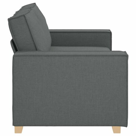2-zitsbank Donkergrijs 140 cm Stof 5