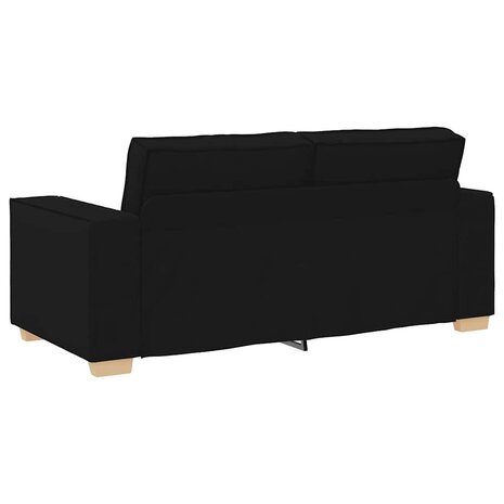 2-zitsbank Zwart 140 cm Stof 6