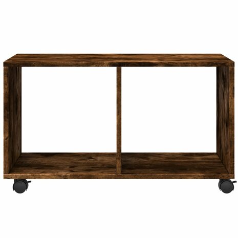 Rolkast 72x33x42,5 cm bewerkt hout gerookt eikenkleurig 5