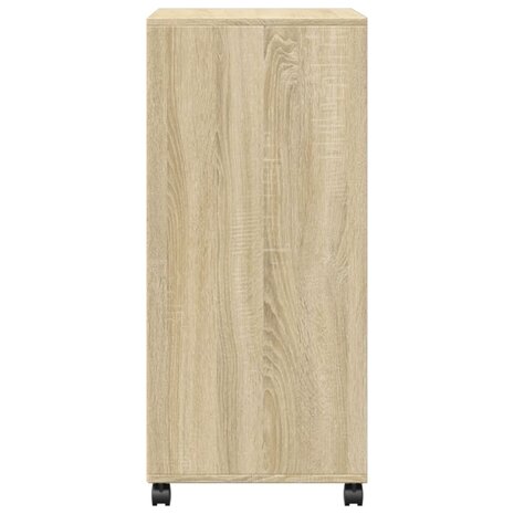 Rolkast 55x40x91 cm bewerkt hout sonoma eikenkleurig 5