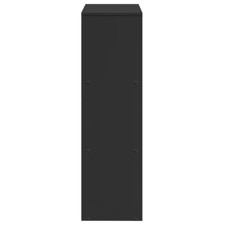 Kamerscherm / boekenkast 3-laags 99x29x99 cm bewerkt hout zwart 6
