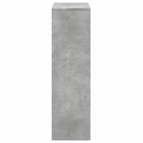 Kamerscherm / boekenkast 3-laags 99x29x99 cm hout betongrijs 6